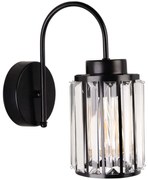 Φωτιστικό Τοίχου - Απλίκα 534LUN6816 12x24x30cm 1xE27 40W Black Opviq