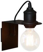 Φωτιστικό Επίτοιχο Aca KS2122B CORTEZ Μαύρο Ματ (Black Mat)