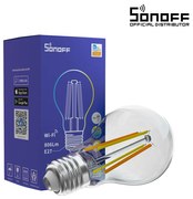 GloboStar® 80027 SONOFF B02-F-A60-R2 - Wi-Fi Smart LED Filament Bulb E27 A60 7W 806lm AC 220-240V CCT Change from 2200K to 6500K Dimmable