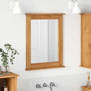 vidaXL Καθρέφτης VIGO καφέ μελί 55,5 x 5 x 70 εκ Μασίφ ξύλο πεύκου