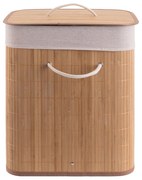 Καλάθι Απλύτων Bamboo Essentials Πτυσσόμενο Ορθογώνιο 60Lt - Estia