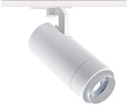 SAND WHITE LED ZOOMABLE TRACK LUMINAIRE 25W 3000K 1-PHASE 25-60° 2800LM MAX. 230V AC Ra80 5YRS ACA MEL2530W2