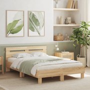 vidaXL Πλαίσιο Κρεβατιού με Κεφαλάρι Sonoma Δρυς 120x200εκ. Επεξ. Ξύλο