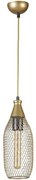 Φωτιστικό Οροφής Rio 941RTN1247 Φ12x70cm 1xE27 40W Gold Opviq