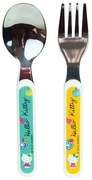 Κουτάλι &amp; Πιρούνι Παιδικό (Σετ 2Τμχ) Hello Kitty 005990 Multi Ango 2 τμχ Polypropylene