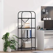 vidaXL Ράφι Βιβλίων Μαύρη δρυς 60 x 30 x 146 εκ Επεξεργασμένο ξύλο