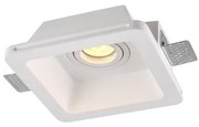 Χωνευτό Τετράγωνο Σποτ Γύψινο Trimless AARI GU10 Λευκό G16760C ACA-G16760C-Λευκό G16760C