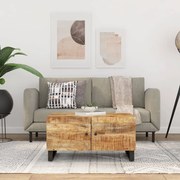 vidaXL Τραπεζάκι Σαλονιού 80x50x40 εκ. Μασίφ Ξύλο Μάνγκο &amp; Επεξ. Ξύλο