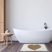 Ταπέτο Μπάνιου 0677 Beige-Ecru Das Home 50X80cm 50x80cm 100% Βαμβάκι