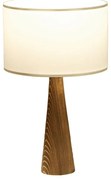 Επιτραπέζιο φωτιστικό Kalito pakoworld ivory-καφέ Φ24x45εκ