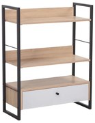 Liberta TRILOGY ΒΙΒΛΙΟΘΗΚΗ ΦΥΣΙΚΟ ΜΑΥΡΟ 70x30xH90cm 70x30xH90cm 28-0310