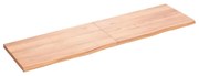 Ράφι Τοίχου Ανοιχτό Καφέ 180x50x(2-4)εκ. Επεξ. Μασίφ Ξύλο Δρυός 363720