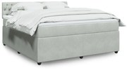 ΚΡΕΒΑΤΙ BOXSPRING ΜΕ ΣΤΡΩΜΑ ΑΝΟΙΧΤΟ ΓΚΡΙ 180X200 ΕΚ. ΒΕΛΟΥΔΙΝΟ 3290112