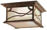 Πλαφονιέρα Φωτιστικό Οροφής 2xE27 60W IP20 Χαλκός Morris QN-MORRIS-F Elstead QN-MORRIS-F Χάλκινο