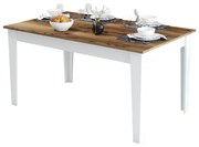 ΤΡΑΠΕΖΙ ΤΡΑΠΕΖΑΡΙΑΣ STANDARD HM9507.07 ΜΕΛΑΜΙΝΗ ΛΕΥΚΗ-ΚΑΡΥΔΙ ΜΕ ΑΠΟΘ.ΧΩΡΟ 145x88x75Yεκ.
