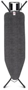 Τραπέζι σιδερώματος Brabantia B 1003335, 124x38 cm, 7 θέσεις ρύθμισης, υποδοχή σίδερου, Μαύρο