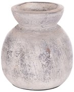 ΔΙΑΚΟΣΜΗΤΙΚΟ ΕΠΙΤΡΑΠΕΖΙΟ ΒΑΖΟ VERMO HM4396 ΤΕΡΑΚΟΤΑ ΣΕ ΑΝΟΙΧΤΟ ΓΚΡΙ Φ18x19Υεκ.