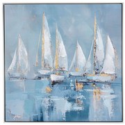 Πίνακας Ελαιογραφία Καμβάς Sail Boat 80x80εκ. iliadis 89133