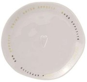 Πιάτο Γλυκού Bon Apetit RD0011370 13,4cm White-Gold Raeder Πορσελάνη