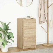 vidaXL Ραφιέρα Sonoma Δρυς 37,5x35x76 εκ. από Επεξεργ. Ξύλο