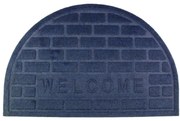 Πατάκι Μπάνιου Μπλε Μοκέτα με Λάστιχο 40x60cm Wall Welcome San Lorentzo 500019
