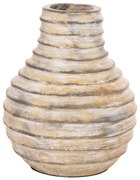 Επιτραπέζιο Διακοσμητικό Βάζο VERMO C4401 Τερακότα Μπέζ Φ27x30Υεκ. 27x27x30 εκ.