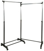 Κρεμάστρα Δαπέδου 107/168εκ Διπλή Τροχήλατη F-V Garment Rack 119420