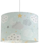 Παιδικό Φωτιστικό Κρεμαστό Cloudy Night 35x24cm Ε27 Light Blue - Light Grey Veis