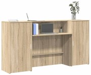 vidaXL Γραφείο υποδοχής Sonoma Δρυς 200x50x103,5εκ. Επεξεργασμένο Ξύλο