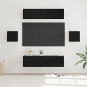 vidaXL Σετ επίπλου τηλεόρασης 6 pcs Μαύρη δρυς Επεξεργασμένο ξύλο