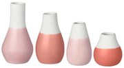 Βάζα Pastels (Σετ 4Τμχ) LBTRD0013614 4/8,5cm Multi Raeder Porcelain,Glass