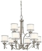 Πολυέλαιος Κρεμαστό Φωτιστικό 9xE14 Lacey Elstead Lighting-KL-LACEY9-AP-Γκρι KL-LACEY9-AP