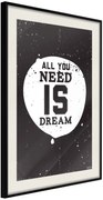 Αφίσα - All You Need - 40x60 - Μαύρο - Με πασπαρτού