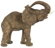 Artekko Elephant Διακοσμητικός Ελέφαντας Ρητίνη Γκρι Καφέ (38.1x20.3x30.5)cm Artekko 73638