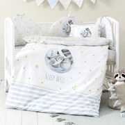 Κουβερλί Κούνιας (100x140) 2 Όψεων Nima Sleepy Racoon