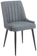 Καρέκλα Μεταλλική Megan 11.1640 51(56)x58x88cm Grey Zita Plus