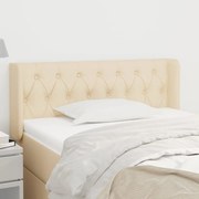 vidaXL Κεφαλάρι με Πτερύγια Κρεμ 93x16x78/88 εκ. Υφασμάτινο