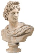 Artekko Placidia Διακοσμητική Ανδρική Προτομή από Μαγνήσιο Μπεζ (61x34.3x78.7)cm Artekko 74715