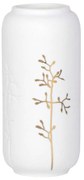 Βάζο Minivase LBTRD0016487 Φ4,5x10cm White-Gold Raeder Porcelain,Glass