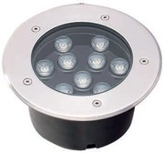 Φωτιστικό Δαπέδου Χωνευτό Lotus 4187000 D:180XH:95 Silver Viokef