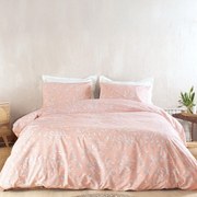 Πάπλωμα Loreta (Σετ 3τμχ) Pink Ρυθμός Υπέρδιπλo 220x240cm Βαμβάκι-Πολυέστερ