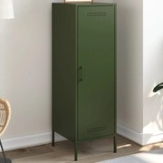 vidaXL Ντουλάπι Πράσινο Λαδί 36x39x113 εκ. από Ατσάλι