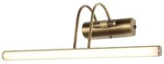 Φωτιστικό Τοίχου - Απλίκα Curve AP 01-0400 LED 6W 3000/4000/6500K 600Lm 35x20,5x20cm Gold Matt Heronia