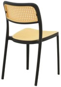 Καρέκλα Westley pp φυσικό-μαύρο 55x47x81εκ 55x47x81 εκ.