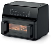 Life Novelty Air Fryer με Διπλό Αποσπώμενο Κάδο 9lt Μαύρο