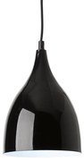 Φωτιστικό Οροφής Μονόφωτο Aca Roxanne KS174317BK Black