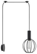 Φωτιστικό Τοίχου - Απλίκα SE21-BL-4-NM1W-GR2 ADEPT TUBE Black Matt Wall Lamp Black Metal Grid+ - 51W - 100W - 77-8814