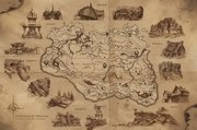 Αφίσα The Elder Scrolls V: Skyrim - Illustrated Map