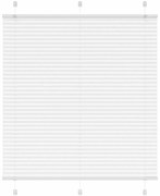 vidaXL Πλισέ περσίδα Λευκό 120x150 cm Πλάτος υφάσματος 119,4 cm