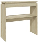 vidaXL Τραπεζάκι Κονσόλα Sonoma Δρυς 80 x 30 x 80 εκ. από Μοριοσανίδα
